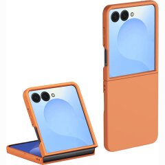 Защитный чехол Deexe Satin Case для Samsung Galaxy Flip 8 - Orange