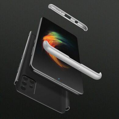 Защитный чехол GKK Double Dip Case для Samsung Galaxy A51 (А515) - Black / Silver