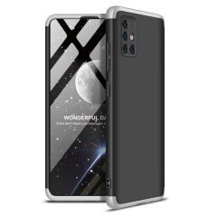 Защитный чехол GKK Double Dip Case для Samsung Galaxy A51 (А515) - Black / Silver