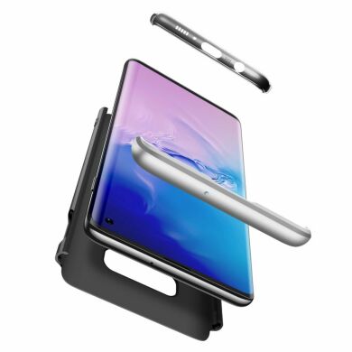 Захисний чохол GKK Double Dip Case для Samsung Galaxy S10e (G970) - Black / Silver