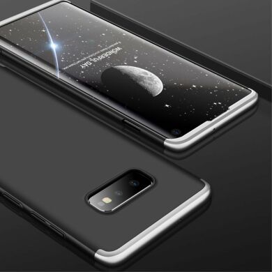 Защитный чехол GKK Double Dip Case для Samsung Galaxy S10e (G970) - Black / Silver
