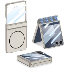 Захисний чохол GKK Magnetic Shell для Samsung Galaxy Flip 7 - Titanium Grey