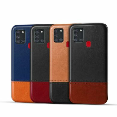 Защитный чехол KSQ Dual Color для Samsung Galaxy A21s (A217) - Red / Black