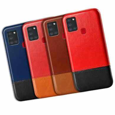 Захисний чохол KSQ Dual Color для Samsung Galaxy A21s (A217) - Black / Brown