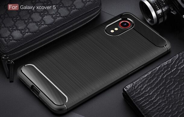 Захисний чохол UniCase Carbon для Samsung Galaxy Xcover 5 (G525) - Black