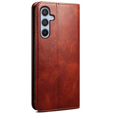 Защитный чехол UniCase Leather Wallet для Samsung Galaxy S24 FE (S721) - Brown