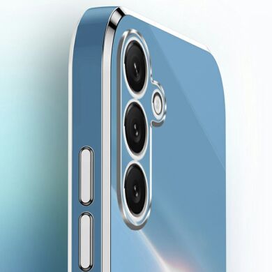 Захисний чохол XINLI Porcelain Magnetic для Samsung Galaxy S25 FE (S731) - Cyan