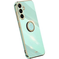 Захисний чохол XINLI Porcelain Magnetic для Samsung Galaxy S25 FE (S731) - Cyan