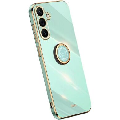 Захисний чохол XINLI Porcelain Magnetic для Samsung Galaxy S25 FE (S731) - Cyan