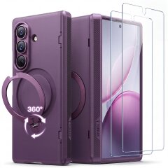 Защитный комплект TORRAS Ostand Q3 Spin with MagSafe (FF) для Samsung Galaxy Fold 8 Ultra - Purple
