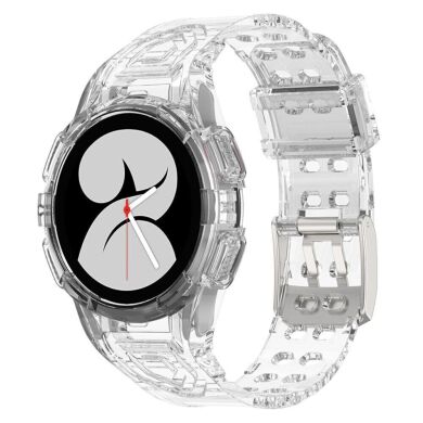 Ремінець Deexe Solid Color для Samsung Galaxy Watch 4 / 5 (44mm) - Transparent