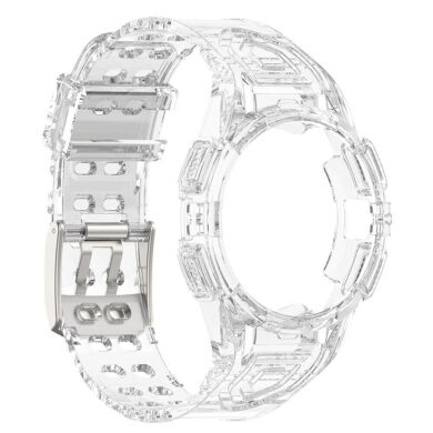 Ремінець Deexe Solid Color для Samsung Galaxy Watch 4 / 5 (44mm) - Transparent