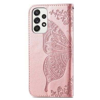 Чохол UniCase Butterfly Pattern для Samsung Galaxy A33 (A336) - Rose Gold