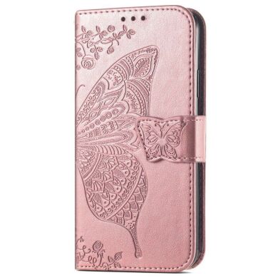 Чехол UniCase Butterfly Pattern для Samsung Galaxy A33 (A336) - Rose Gold
