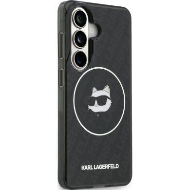 Защитный чехол Karl Lagerfeld IML Repeated Choupette MagSafe для Samsung Galaxy S26 (S942) KLHMS26SHMKBCHOK - Black