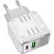 Сетевое зарядное устройство Hoco C135A Rock QC3.0 (20W) - White. Фото 2 из 7