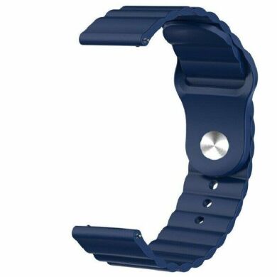 Ремешок Deexe Silicone Strap для часов с шириной крепления 22мм - Dark Blue