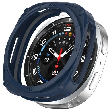 Захисний чохол Deexe Hollow Cover для Samsung Galaxy Watch 8 (40mm) - Midnight Blue