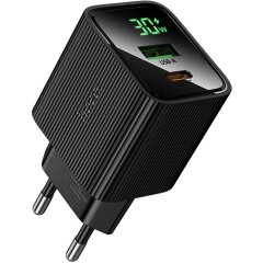 Сетевое зарядное устройство Hoco CS84A PD30W + QC3.0 - Black