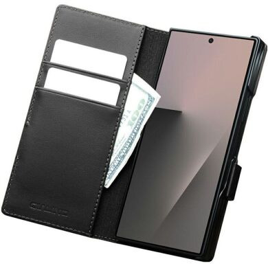 Кожаный чехол QIALINO Wallet Case (FF) для Samsung Galaxy Fold 8 Ultra - Black