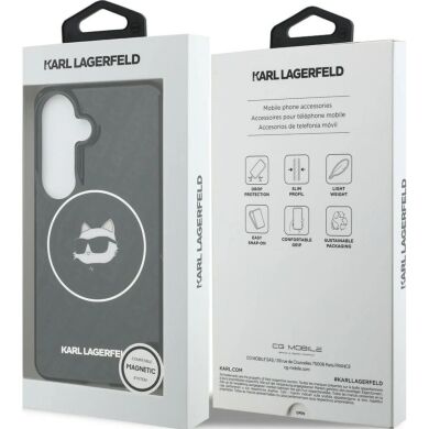 Защитный чехол Karl Lagerfeld IML Repeated Choupette MagSafe для Samsung Galaxy S26 (S942) KLHMS26SHMKBCHOK - Black