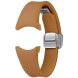 Оригинальный ремешок D-Buckle Hybrid Eco-Leather Band (S/M) для Samsung Galaxy Watch 4 / 4 Classic / 5 / 5 Pro / 6 / 6 Classic (ET-SHR93SDEGEU) - Camel. Фото 1 из 4