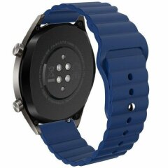 Ремінець Deexe Silicone Strap для годинників з шириною кріплення 22мм - Dark Blue