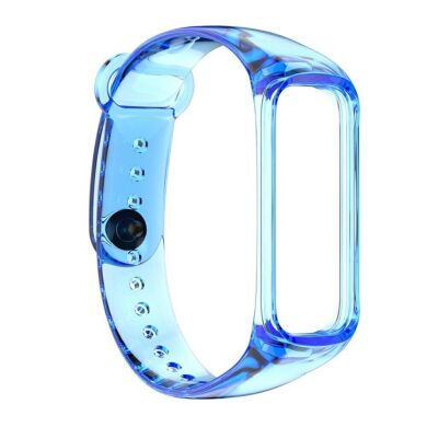 Ремешок Deexe Translucent Strap для Samsung Galaxy Fit 2 (SM-R220) - Transparent Blue