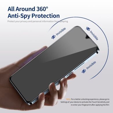 Защитное стекло HAT PRINCE Anti-Spy для Samsung Galaxy A24 (A245) - Black