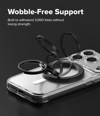 Магнітне кільце-тримач Ringke Dual Magnetic Smart Ring (8800328816848) - Black