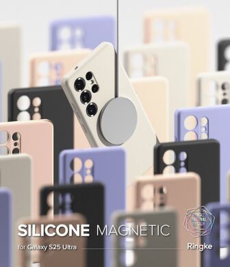 Захисний чохол Ringke Silicone Magnetic для Samsung Galaxy S25 Ultra (S938) 8800274969315 - Stone