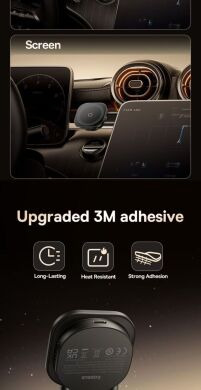 Автомобільний тримач з бездротовою зарядкою Baseus PrimeTrip C03s Pro (C0013B) - Cosmic Black