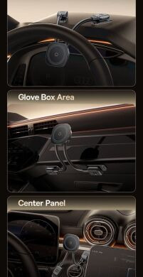 Автомобільний тримач з бездротовою зарядкою Baseus PrimeTrip C03s Pro (C0013B) - Cosmic Black