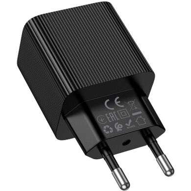 Сетевое зарядное устройство Hoco CS84A PD30W + QC3.0 - Black