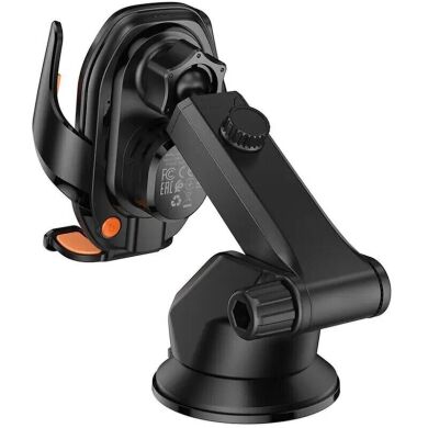 Автомобильный держатель с функцией беспроводной зарядки Hoco HW34 (15W) - Black