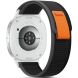 Ремешок Tech-Protect Nylon Stripe для Samsung Galaxy Watch 8 (40/44mm) / 8 Classic - Black / Orange. Фото 3 из 7
