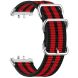 Ремінець UniCase Nylon Braslet для Samsung Galaxy Fit 3 - Black / Red / Black / Red / Black