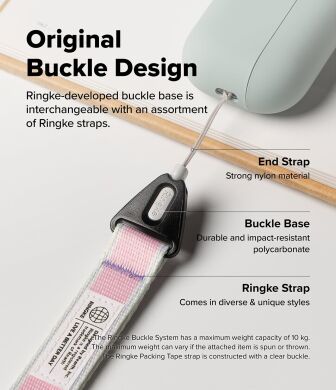 Ремінець для смартфона Ringke Lanyard Design Strap (8800293859840) - Stripe Pink