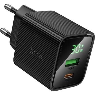 Сетевое зарядное устройство Hoco CS84A PD30W + QC3.0 - Black