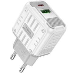Сетевое зарядное устройство Hoco C135A Rock QC3.0 (20W) - White