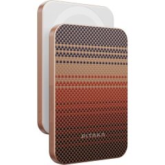 Зовнішній акумулятор Pitaka Aramid Qi2 15W (5000mAh) PBQ2402 - Sunset