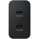 Мережевий зарядний пристрій Samsung 50W Power Adapter + кабель Type-C to Type-C (EP-T5020XBEGEU) - Black