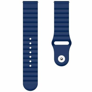 Ремешок Deexe Silicone Strap для часов с шириной крепления 22мм - Dark Blue