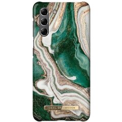 Защитный чехол iDeal Of Sweden Printed Case для Samsung Galaxy S21 (G991) - Golden Jade Marble