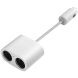 Разветвитель прикуривателя Xiaomi Roidmi 1 to 2 charger adapter (8A) GDS4054RT - White. Фото 3 из 4
