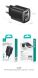 Сетевое зарядное устройство USAMS US-CC229 GaN 30W (USB + Type-C) - Black. Фото 16 из 16