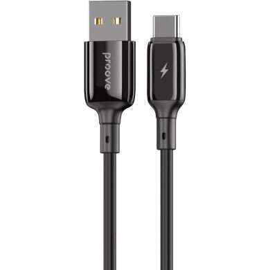 Кабель Proove Flex Metal USB to Type-C (3A, 1m) - Black
