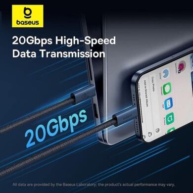 Кабель Baseus Flash 2 Type-C to Type-C 240W (3.1А, 1.8m) P10311803112 - Black