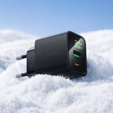 Сетевое зарядное устройство Hoco CS84A PD30W + QC3.0 - Black