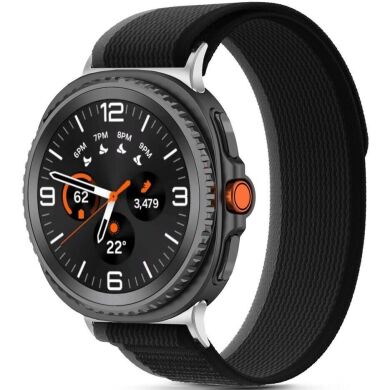 Ремешок Tech-Protect Nylon Stripe для Samsung Galaxy Watch 8 (40/44mm) / 8 Classic - Black / Orange
